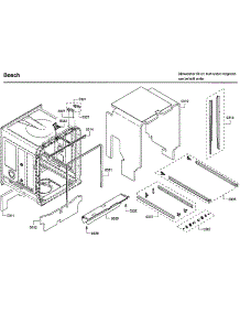 Tub parts for Bosch Dishwasher SHP65T55UC/09 from AppliancePartsPros.com