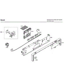Control Panel parts for Bosch Dishwasher SHX33A05UC/30 from AppliancePartsPros.com