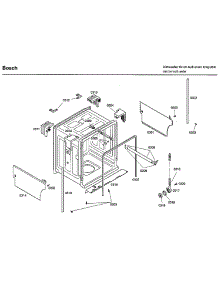 Tub parts for Bosch Dishwasher SHX33A05UC/38 from AppliancePartsPros.com