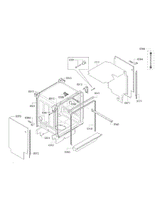 Tub parts for Bosch Dishwasher SGE53U56UC/C9 from AppliancePartsPros.com