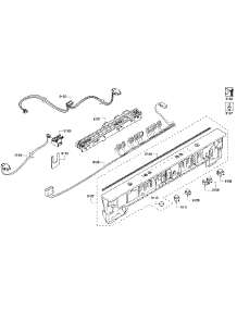 Control Panel parts for Bosch Dishwasher SHX3AR76UC/21 from AppliancePartsPros.com