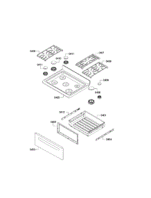 Cooktop & Drawer parts for Bosch Range HGS3023UC/08 from AppliancePartsPros.com