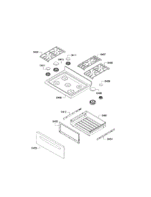 Cooktop & Drawer parts for Bosch Range HGS3023UC/09 from AppliancePartsPros.com