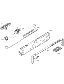 Control Panel parts for Bosch Dishwasher SHX68R56UC/69 from AppliancePartsPros.com