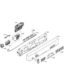 Control Panel parts for Bosch Dishwasher SHE55M15UC/60 from AppliancePartsPros.com
