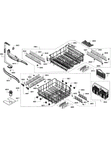 Baskets parts for Bosch Dishwasher SHE55M15UC/60 from AppliancePartsPros.com