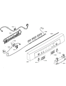 Control Panel parts for Bosch Dishwasher SHE3AR55UC/08 from AppliancePartsPros.com
