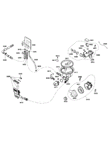 Pump parts for Bosch Dishwasher SHE43M05UC/53 from AppliancePartsPros.com