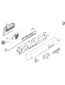 Control Panel parts for Bosch Dishwasher SHE43P05UC/60 from AppliancePartsPros.com