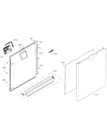 Door parts for Bosch Dishwasher SHE3AR76UC/21 from AppliancePartsPros.com