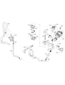 Pump parts for Bosch Dishwasher SHE3AR76UC/21 from AppliancePartsPros.com