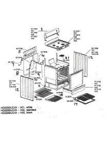 Range Shelving parts for Bosch Range HGS252UC/01 from AppliancePartsPros.com