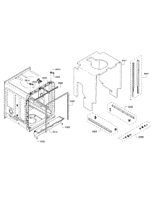 Frame parts for Bosch Dishwasher SHE53TF2UC/01 from AppliancePartsPros.com