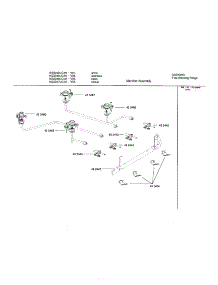 Manifold Assembly parts for Bosch Range HGS247UC/01 from AppliancePartsPros.com