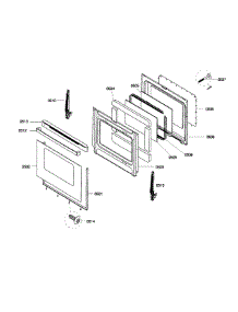 Door parts for Bosch Range HGS3023UC/04 from AppliancePartsPros.com