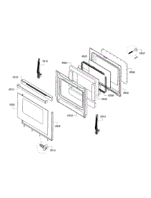 Door parts for Bosch Range HGS3023UC/11 from AppliancePartsPros.com