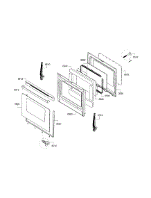 Door parts for Bosch Range HGS3063UC/10 from AppliancePartsPros.com