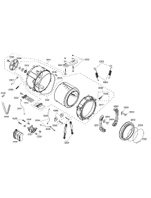 Drum Assembly parts for Bosch Washer WFMC220BUC/13 from AppliancePartsPros.com