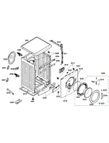 Front  /  Frame Assembly parts for Bosch Washer WAE20060UC/22 from AppliancePartsPros.com