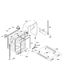 Cabinet parts for Bosch Dishwasher SHE43P05UC/59 from AppliancePartsPros.com