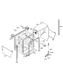 Cabinet parts for Bosch Dishwasher SHE43M05UC/50 from AppliancePartsPros.com