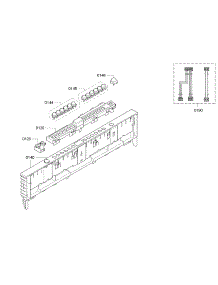 Control Panel parts for Bosch Dishwasher SGX68U55UC/98 from AppliancePartsPros.com