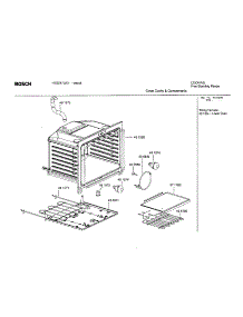 Oven Cavity And Components parts for Bosch Range HES247U/01 from AppliancePartsPros.com