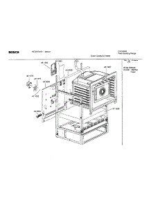 Oven Cavity And Frame parts for Bosch Range HES247U/01 from AppliancePartsPros.com