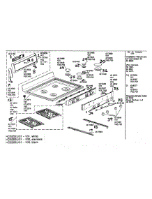 Maintop Asy parts for Bosch Range HDS255U/01 from AppliancePartsPros.com