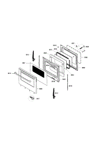 Door parts for Bosch Range HGS3053UC/06 from AppliancePartsPros.com