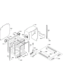 Cabinet parts for Bosch Dishwasher SHE55M15UC/64 from AppliancePartsPros.com