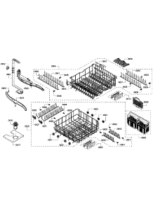 Baskets parts for Bosch Dishwasher SHE55M15UC/64 from AppliancePartsPros.com