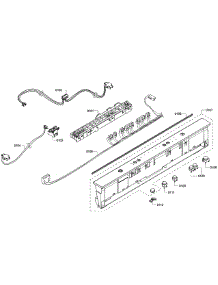 Control Panel parts for Bosch Dishwasher SHX3AR52UC/08 from AppliancePartsPros.com