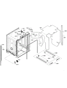 Cabinet parts for Bosch Dishwasher SHX3AR52UC/08 from AppliancePartsPros.com