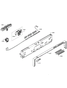 Control Panel parts for Bosch Dishwasher SHX68R55UC/68 from AppliancePartsPros.com