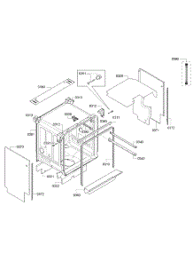 Tub parts for Bosch Dishwasher SGX68U55UC/98 from AppliancePartsPros.com