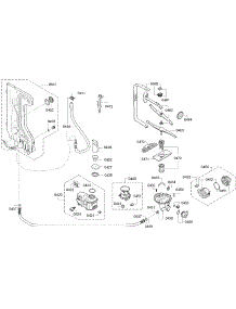 Pump parts for Bosch Dishwasher SGX68U55UC/98 from AppliancePartsPros.com