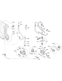 Pump parts for Bosch Dishwasher SGE53U52UC/C9 from AppliancePartsPros.com