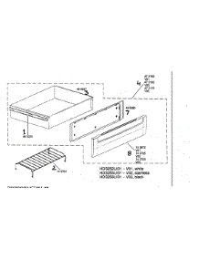 Warming Drawer parts for Bosch Range HDS255U/01 from AppliancePartsPros.com
