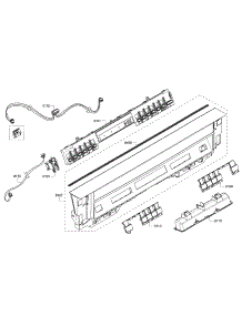 Control Panel parts for Bosch Dishwasher SHE53TF5UC/01 from AppliancePartsPros.com