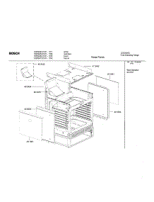 Range Panels parts for Bosch Range HGS246UC/01 from AppliancePartsPros.com