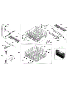 Rack parts for Bosch Dishwasher SHE53TF5UC/01 from AppliancePartsPros.com