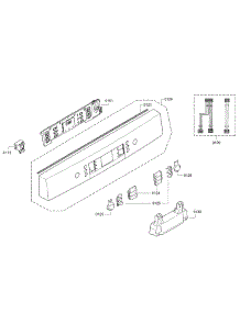 Control Panel parts for Bosch Dishwasher SGE68U55UC/93 from AppliancePartsPros.com