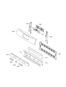 Control Panel parts for Bosch Range HGS3063UC/02 from AppliancePartsPros.com