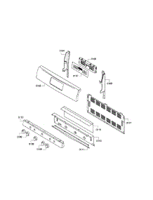 Control Panel parts for Bosch Range HGS3063UC/07 from AppliancePartsPros.com