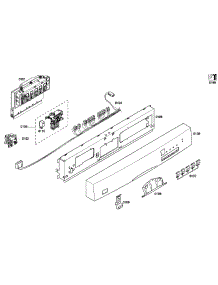 Control Panel parts for Bosch Dishwasher SHE43M05UC/52 from AppliancePartsPros.com