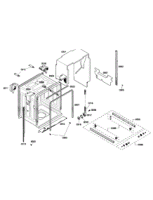 Cabinet parts for Bosch Dishwasher SHE43P02UC/59 from AppliancePartsPros.com