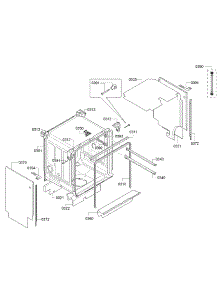 Tub parts for Bosch Dishwasher SGX68U55UC/C9 from AppliancePartsPros.com