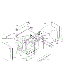 Frame Parts parts for Bosch Dishwasher SGE68U55UC/93 from AppliancePartsPros.com
