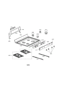 Cooktop parts for Bosch Range HDS7152U/01 from AppliancePartsPros.com
